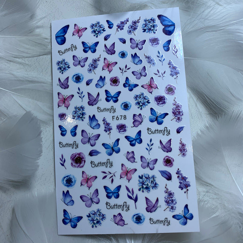 BUTTERFLY NAIL ART STICKER