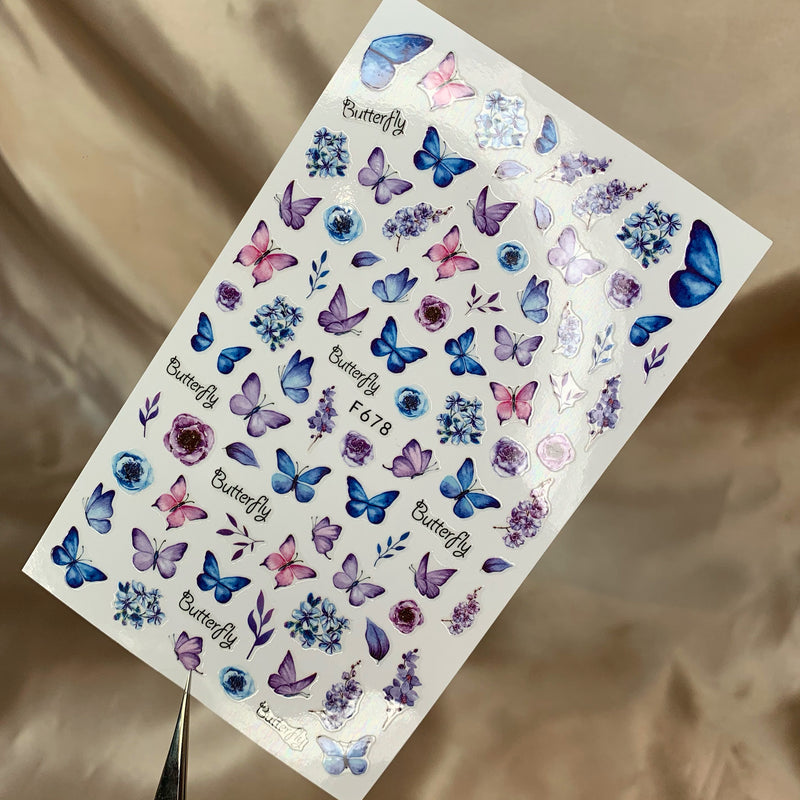 BUTTERFLY NAIL ART STICKER