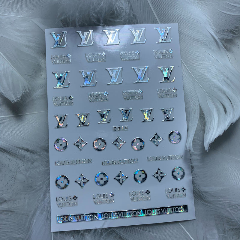 Designer Brands Nail Art Stickers Set  Louis Vuitton D019  Oz Nails   Beauty Supply